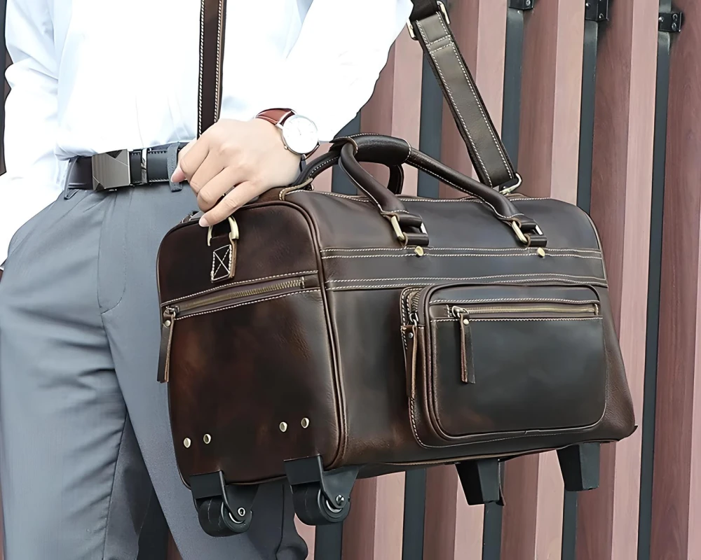 suit luggage with wheels